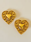 Maxi clip a cuore oro 