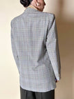 Blazer Yves Saint Laurent in rasato di lana principe di Galles