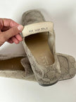 Mocassins Gucci vintage en daim avec motif monogramme GG