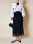 Gonna vintage Yves Saint Laurent in voile nero