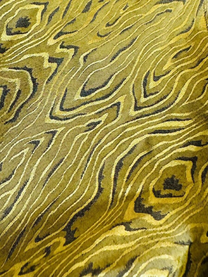 Camicia in tessuto Jaquard moiré verde acido “Marlène Laurent”