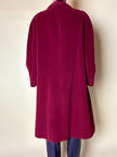 Cappotto Doppiopetto Vintage Arpa in Lana Borgogna – Lanificio G.B. Conte