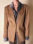 Vintage Max Mara blazer in pure dark camel cashmere