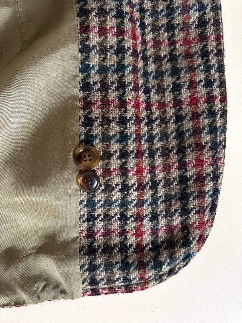 Les Copains houndstooth wool blazer