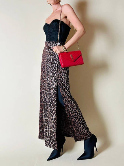 Gonna a portafoglio leopardata “Dolce & Gabbana”