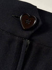 Gonna a tubino vintage Moschino Cheap and Chic con bottone a forma di cuore