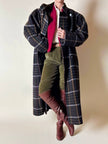 Cappotto lungo in pura lana vergine  fantasia tartan Fashion By Classic