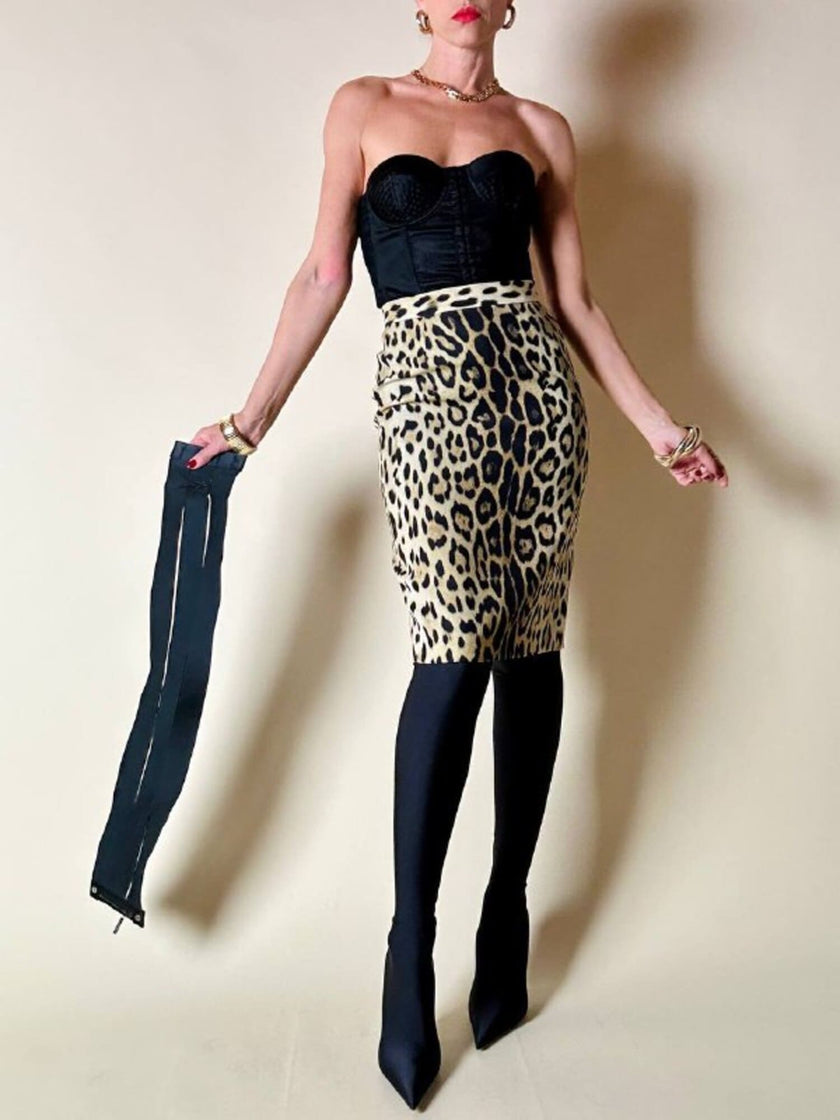 Longuette leopardata “Moschino Cheap and Chic”
