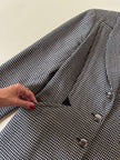 Blazer sciancrato in lana pied de poule “Rifat Ozbek”