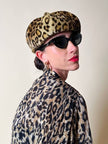 Basco in peluche leopardato “La maison de la fausse fourrure Paris”