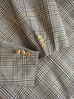 Blazer Yves Saint Laurent in rasato di lana principe di Galles