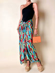 Gonna pareo fantasia astratta multicolor “Fendi”