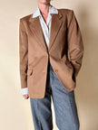 Vintage Max Mara blazer in pure dark camel cashmere