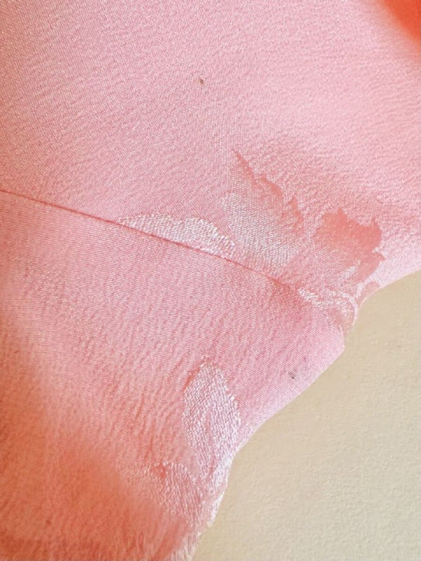 Ensemble in seta Jacquard rosa “Yves Saint Laurent”