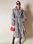 Trench oversize fantasia micro leopardo 