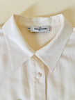 Camicia in seta avorio con tasche ricamate “Valentino Miss V”