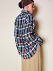 Camicia in caldo cotone fantasia tartan “Yves Saint Laurent”