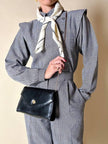 Borsa vintage Guy Laroche Paris in pelle nera