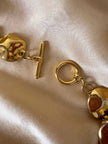 Collier dorato a pepite