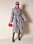 Trench oversize fantasia micro leopardo 