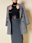 Blazer doppiopetto in lana principe di Galles “Yves Saint Laurent”