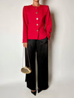 Blazer vintage Yves Saint Laurent Variation in rasato di lana rossa