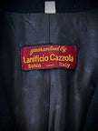 Blazer doppiopetto nero con bottoni dorati “Guaranteed”