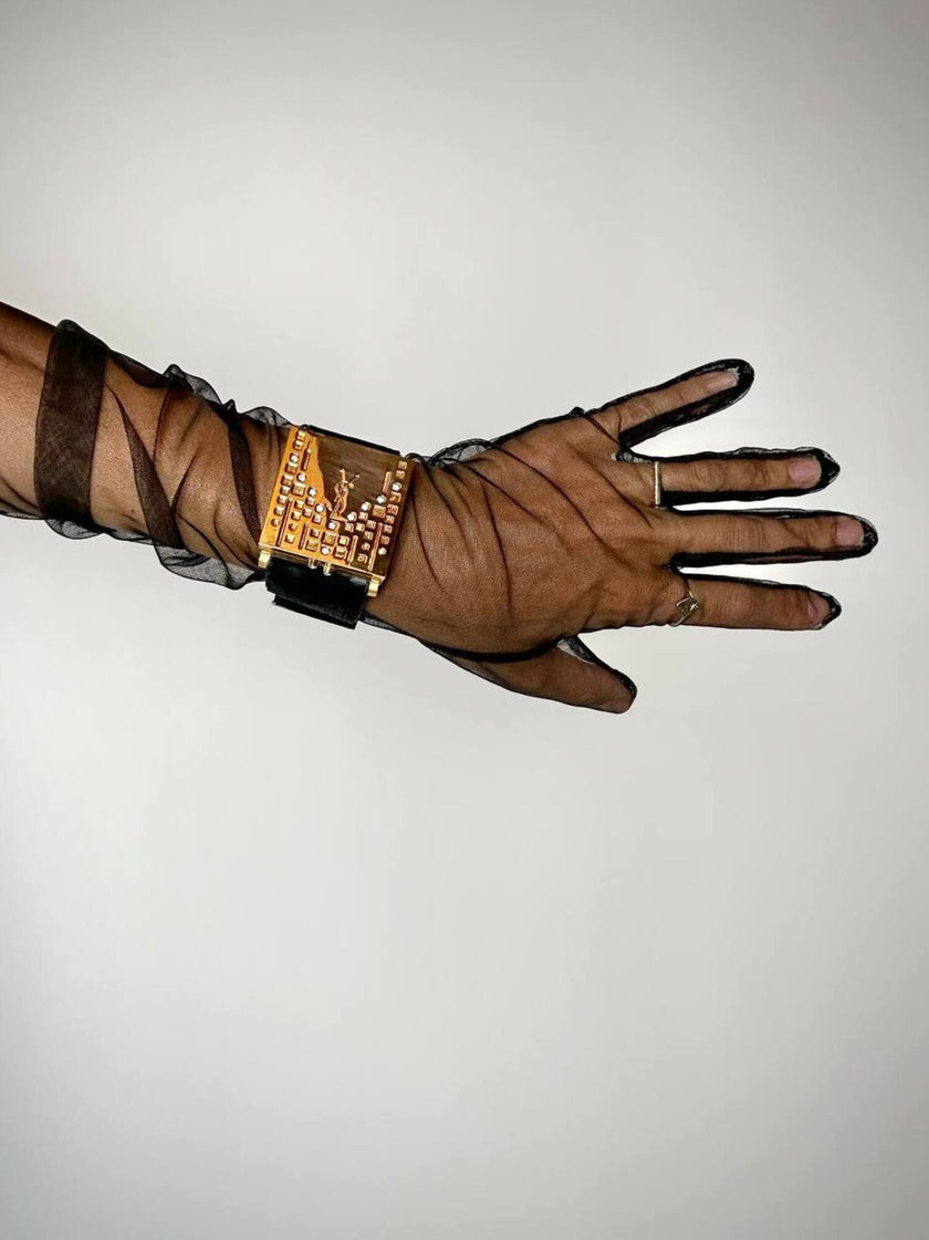 Yves Saint Laurent Vintage Fashion Bracelet Make-up Palette con Swarovski