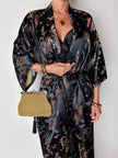 Borsa vintage Art Déco in lamé oro intrecciato con chiusura gioiello e nappa couture