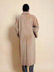 Cappotto doppiopetto in drap di lana cammello 