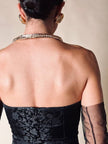 Maxi collier coccodrilli in metallo dorato  “Roberto Cavalli”