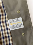 Vintage Aquascutum trench coat in khaki green gabardine with matching belt