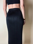 Gonna plissé Pleats Please Issey Miyake con elastico in vita e tasche laterali