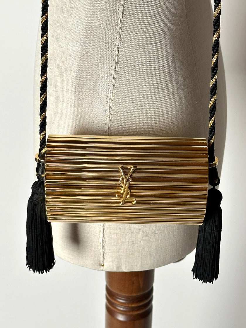 Pochette du soir vintage Minaudière Opium Yves Saint Laurent