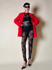 Jumpsuit con staffe in pizzo nero “La Perla”