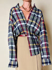 Camicia in caldo cotone fantasia tartan “Yves Saint Laurent”