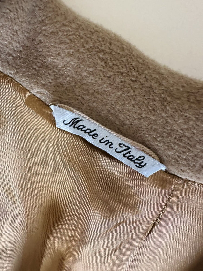 Vintage-Mantel von Marina Basic aus Kamelhaar-Woll-Kaschmir-Mix
