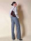 Pantalone classico in lana grisaglia “Yves Saint Laurent”