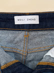 Jeans a zampa Weili Zheng in denim stretch blu scuro