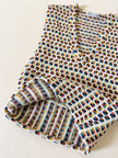 Vintage Missoni-Weste aus strukturierter Wolle in Cremeweiß mit buntem Muster