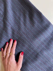 Tailleur gessato in lana grigio antracite “Yves Saint Laurent”