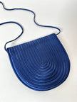 Vintage-Tasche von Nina Ricci aus kobaltblauer Posamenterie