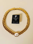 Collier oro con perla cabochon 