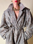 Trench oversize fantasia micro leopardo 