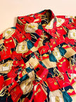 Camicia sartoriale in drill di seta fantasia mini bag