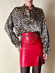 Camicia leopardata con bottoni dorati  “Nara Camicie”
