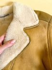 Shearling Oiginal in suede color biscotto