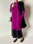 Cappottino vintage Enrico Coveri in velluto viola ciclamino