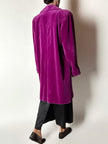 Cappottino vintage Enrico Coveri in velluto viola ciclamino