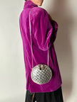 Cappottino vintage Enrico Coveri in velluto viola ciclamino